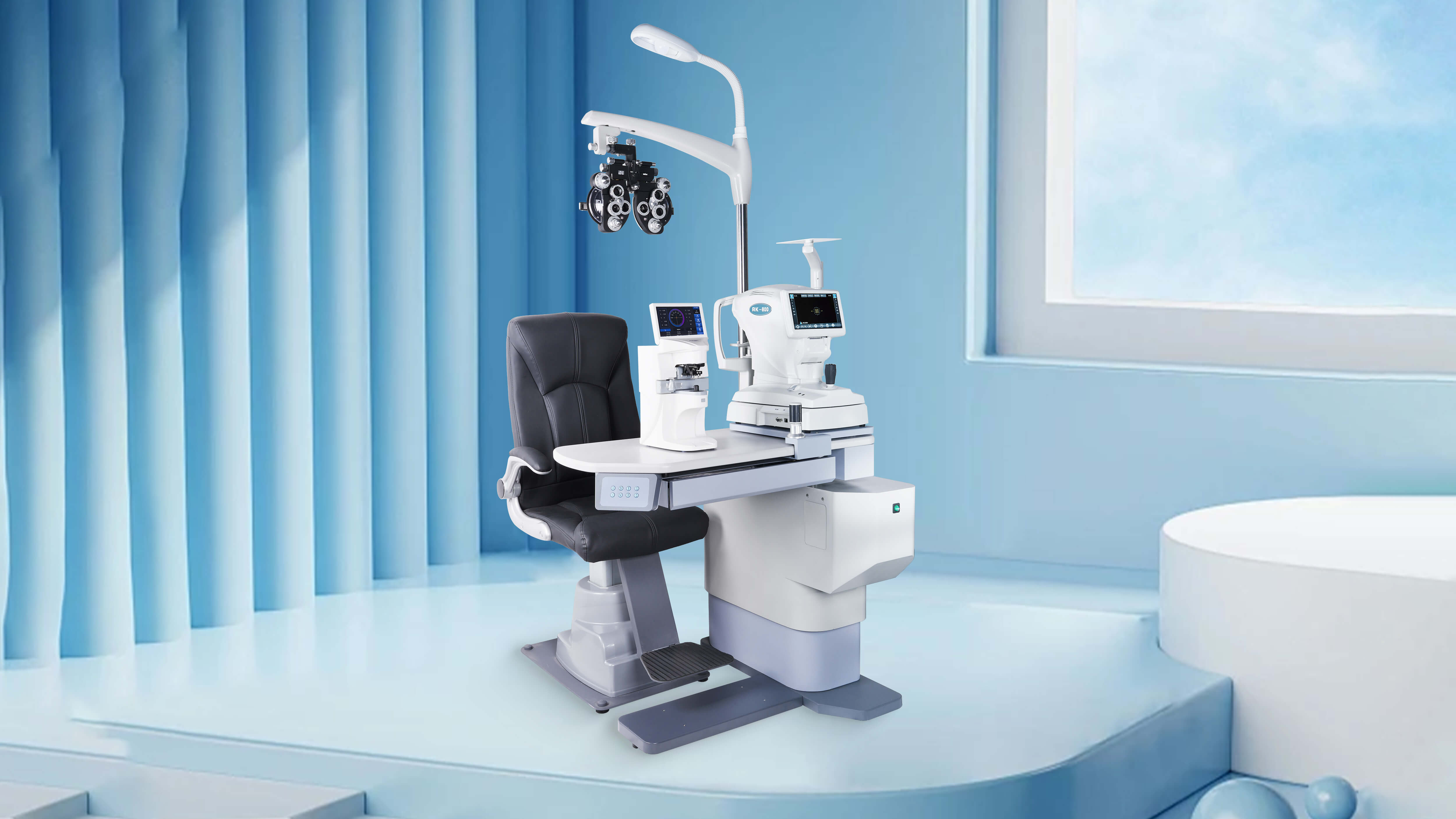 Optometry Automatic Refractor Chair Unit Ophthalmic Unit Optical Instruments Auto Refractometer Phoropter Projector lensmeter